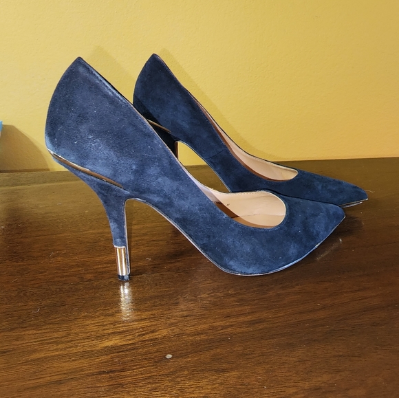 Dolce vita black suede heels, sz 8.5 - Picture 3 of 7